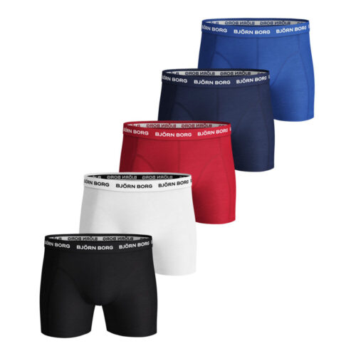 Solid Sammy Boxer Shorts 5 Pack Men